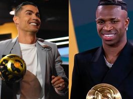 Cristiano Ronaldo repudia derrota de Vini Jr. na Bola de Ouro: “Injusto” (Foto: X)