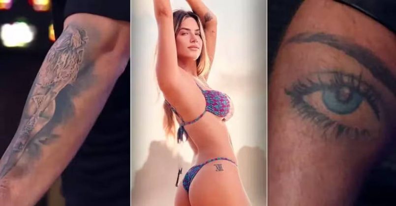 Giovanna Ewbank e Bruno Gagliasso também têm tatuagens que simbolizam o amor entre eles. (Foto Instagram)