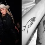 Gusttavo Lima e Andressa Suita também decidiram eternizar o amor na pele com uma tatuagem simbólica: uma arte de duas mãos entrelaçadas, desenhadas nos braços de ambos. (Foto Instagram)