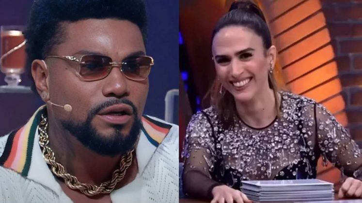 Naldo Benny expõe mágoa polêmica sobre Tatá Werneck: "Deselegante". (Foto: SBT/Multishow)