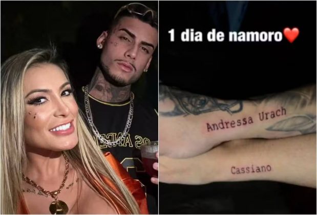 Ela ainda se declarou apaixonada: "Um dia de namoro. Mamãe apaixonou. O pai tem nome: Cassiano", escreveu em suas redes sociais. (Foto Instagram)