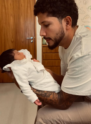 Yuri Lima publica vídeo com a filha Nala. (Foto: Instagram)