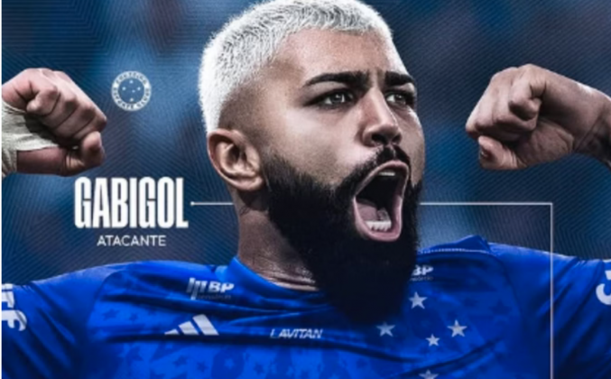 Cruzeiro anuncia contraataco de Gabigol. (Foto: Instagram)