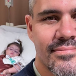 Após 12 dias internada, a filha de Juliano Cazarré deixa o hospital. (Foto: Instagram)