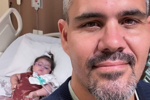 Após 12 dias internada, a filha de Juliano Cazarré deixa o hospital. (Foto: Instagram)