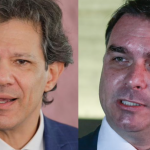 Flávio Bolsonaro processa Haddad por acusação sobre rachadinha. (Foto: Reprodução)