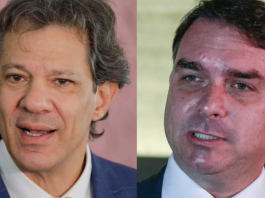 Flávio Bolsonaro processa Haddad por acusação sobre rachadinha. (Foto: Reprodução)