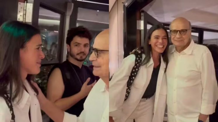 Bruna Marquezine se emociona ao encontrar Drauzio Varella (Foto: Instagram)