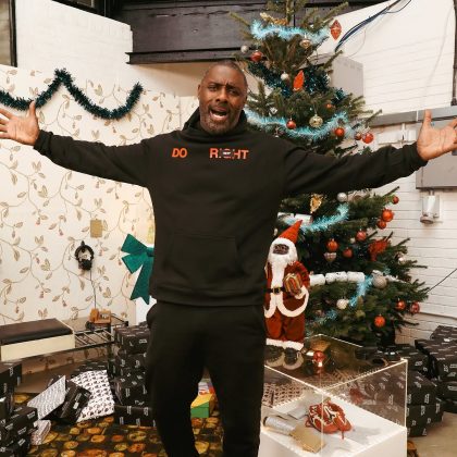 O renomado ator Idris Elba também escolheu celebrar o Réveillon no Rio de Janeiro. (Foto Instagram)