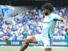 Gabigol é expulso no primeiro tempo contra o Atletico-MG. (Foto: Instagram)