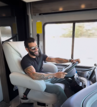 Gusttavo Lima aluga motorhome e viaja com a família pelos EUA. (Foto: instagram)