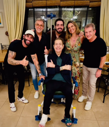 Faustão surgiu em uma foto rara compartilhada nas redes sociais. (Foto: Instagram)