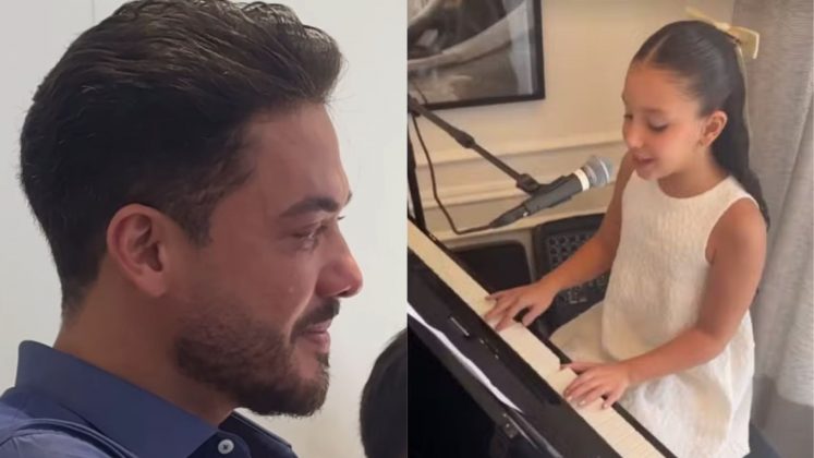 Wesley Safadão se emociona com apresentação da filha Ysis: "Comecei a chorar" (Foto: Instagram)