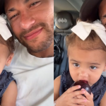 Neymar compartilha momento com a filha Mavie e encanta: "Grude" (Foto: Instagram)