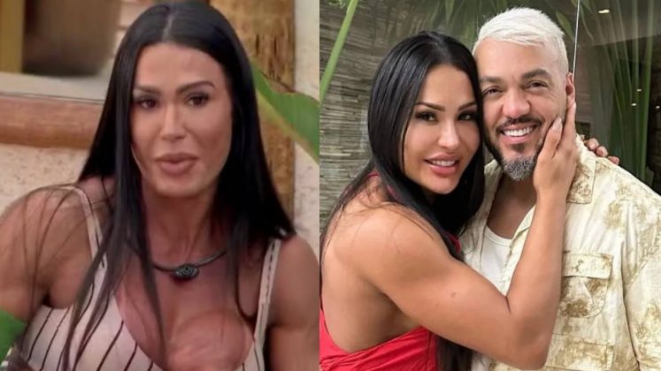 BBB 25: Gracyanne Barbosa admite erro com Belo após cantor negar traição (Foto: Globoplay/Instagram)