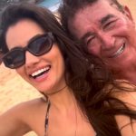 Calita acompanha Amado Batista em shows e viagens, mostrando apoio ao amado. (Foto: Instagram)