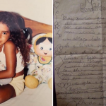 Viralizou uma carta que Anitta escreveu para a mãe na infância. (Foto: Reprodução)