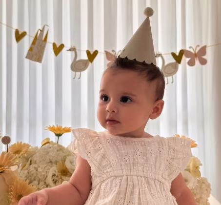 Helena, filha de Neymar e Amanda Kimberlly, completa 8 meses com festinha fofa. (Foto: Instagram)