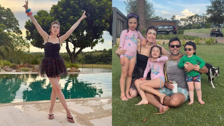 Fabiana Justus comemora Carnaval com a família um ano após internação: "Deus é maior" (Foto: Instagram)