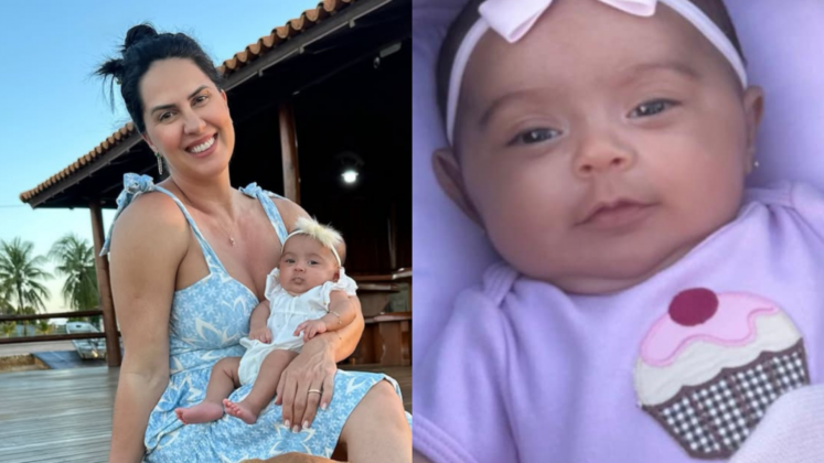 Graciele Lacerda revela cor dos olhos da filha com Zezé Di Camargo (Foto: Instagram)