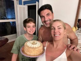 Ana Hickmann celebra 44 anos com festa intimista ao lado de Edu Guedes e do filho (Foto: Instagram)