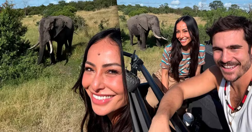 Nicolas Prattes e Sabrina Sato comemoram lua de mel com safári na África do Sul (Foto: Instagram)