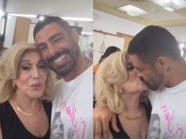 Cauã Reymond e Susana Vieira trocam beijo e ator se declara: "Te amo" (Foto: Instagram)