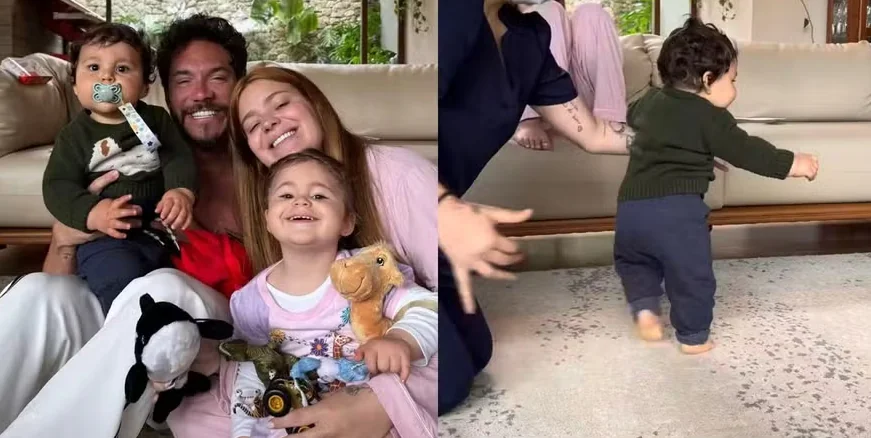 Viih Tube e Eliezer retornam de viagem e celebram primeiros passos do filho: "Voltar é bom demais" (Foto: Instagram)
