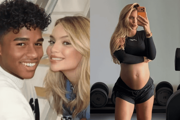 Gabriely Miranda, esposa de Endrick, exibe barriga de sete meses em foto