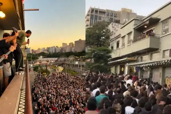 Banda Lagum faz show surpresa em BH e anuncia nova turnê