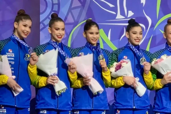 Brasil conquista ouro inédito no Mundial de ginástica rítmica com maior nota de 2026