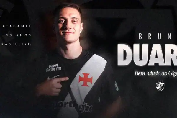 Vasco confirma a contratação de Bruno Duarte para reforçar o ataque: ‘Estou pronto’