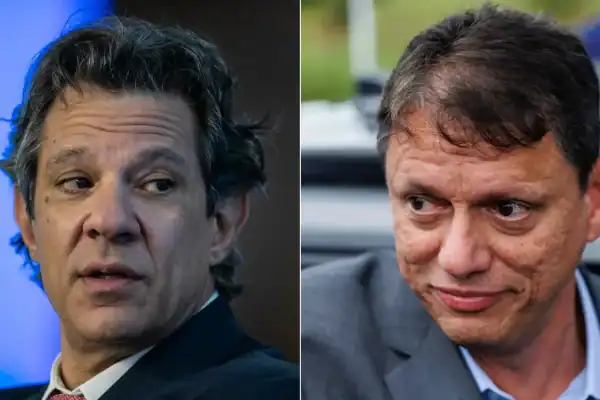 Tarcísio ignora Flávio e Haddad ataca governo paulista na estreia do horário eleitoral na TV
