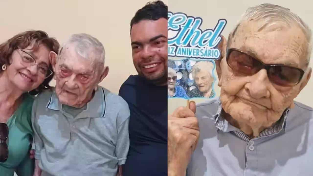 Brasileiro de 112 anos assume posto de homem mais velho do planeta (Foto: Guinness World Records)