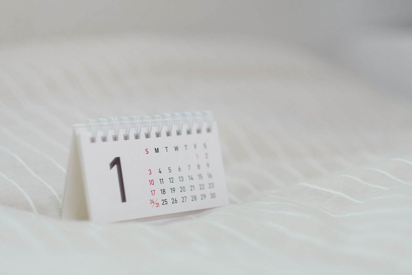 Calendário de 2026 oferece diversas oportunidades de pausa durante o ano. (Créditos: Unsplash / Kyrie kim)