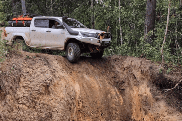 Caminhonete encara lama, pedras e água em desafio off-road e chama atenção