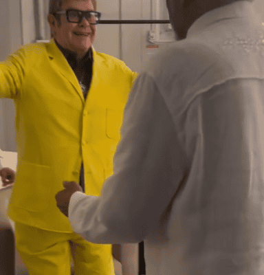 Encontro de gigantes no Rock in Rio: Gilberto Gil e Elton John protagonizam momento especial nos bastidores