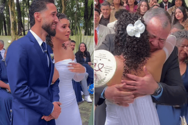 Após 14 anos, doador de medula aparece de surpresa no casamento da jovem que ajudou a salvar