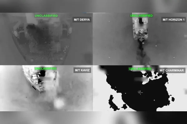 EUA dizem ter destruído cinco petroleiros iranianos; Irã afirma ter atacado bases na Jordânia