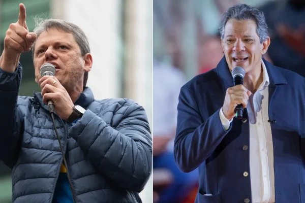 Pesquisa Quaest mostra Tarcísio com 42% e Haddad com 27% na disputa pelo governo de SP