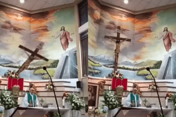 Padre morre após cruz cair sobre sua cabeça durante missa ao vivo; acidente comove fiéis no Equador