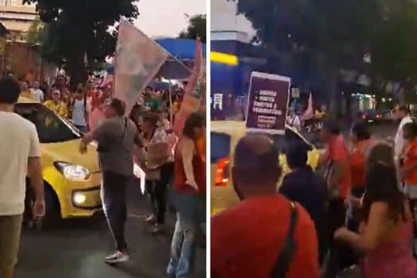 Motorista é detido após atropelar manifestante em ato pró-Lula em Belo Horizonte