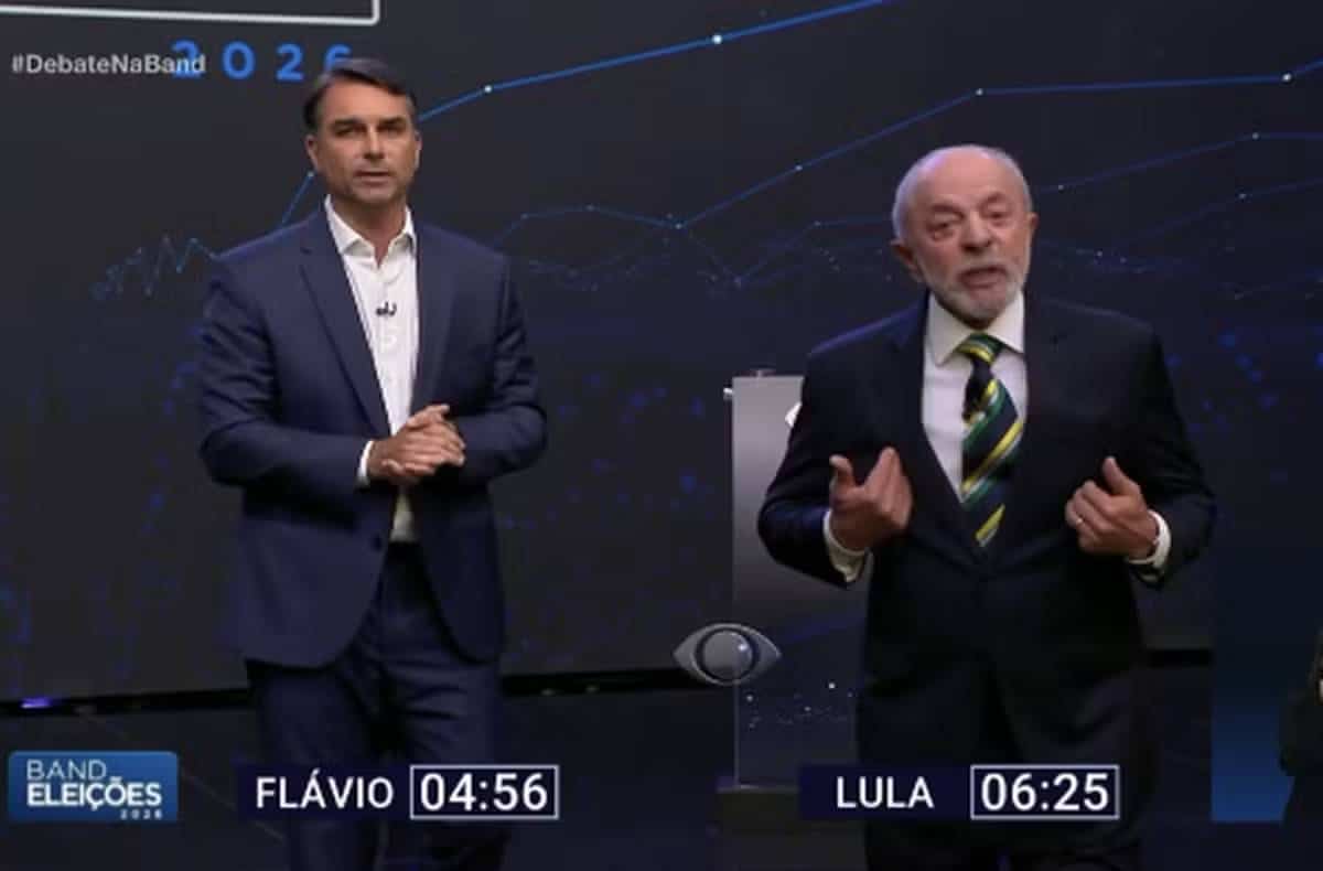 Campanha de Flávio Bolsonaro coloca ex-juiz da Lava Jato para analisar dados de Lula (Foto: Band)