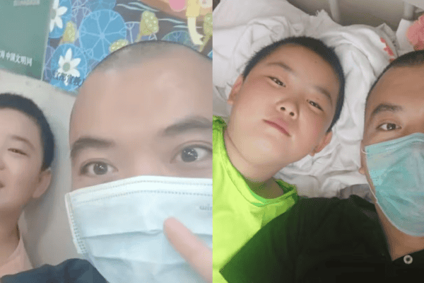 Menino de 9 anos ganha quase 18 kg para doar medula óssea e ajudar a salvar o pai